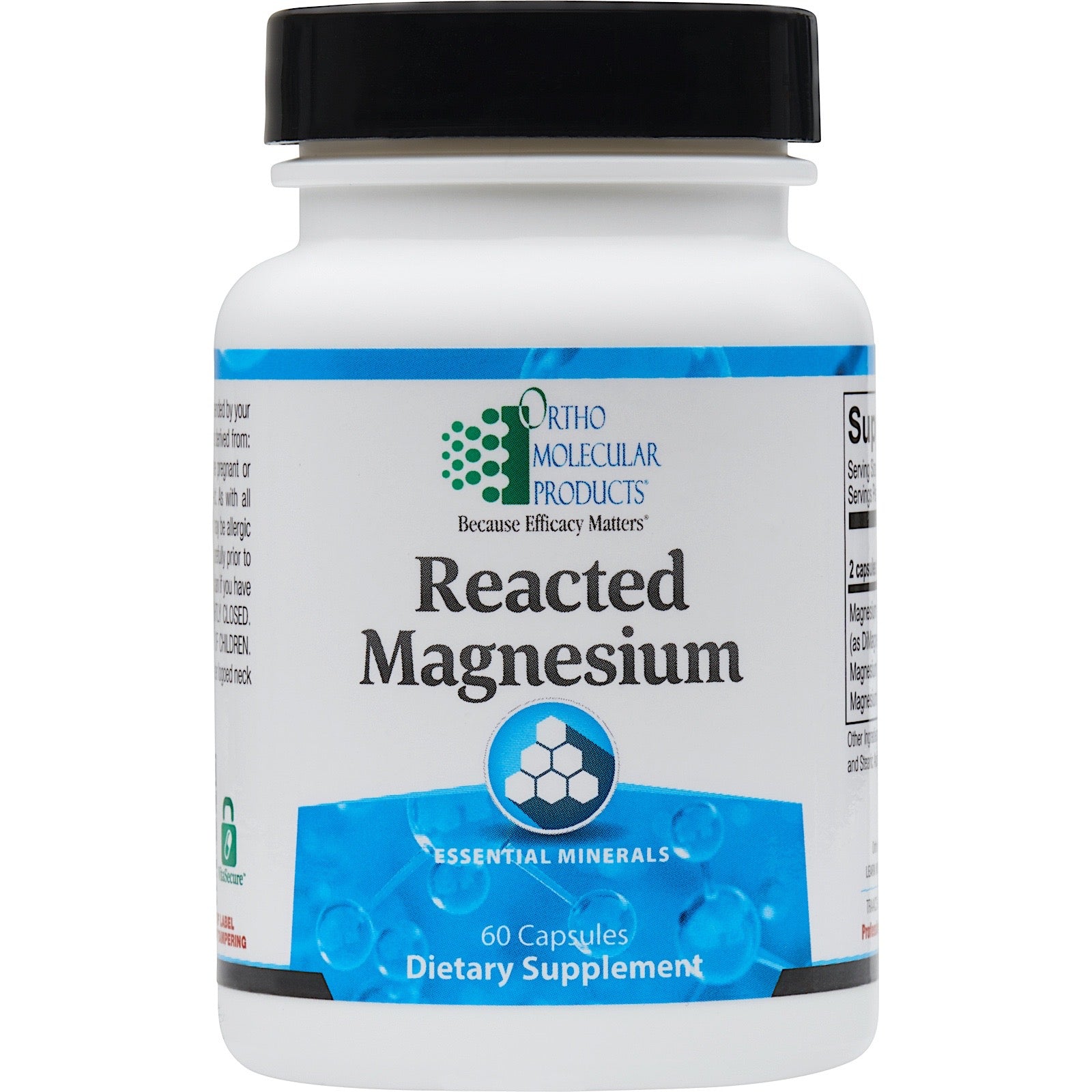 Ortho Molecular, Reacted Magnesium, 60 Capsules UPC 615033002503 | Hilife Vitamins